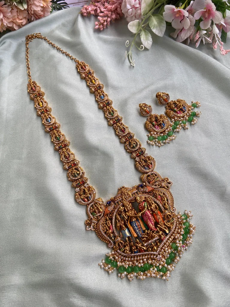 Srinivasa Kalyana Temple Style Haram with Balis